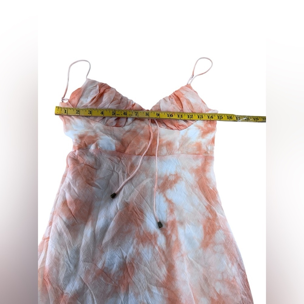 Petal & Pup . Orange Tie-Dye Midi Dress - Picture 9 of 11